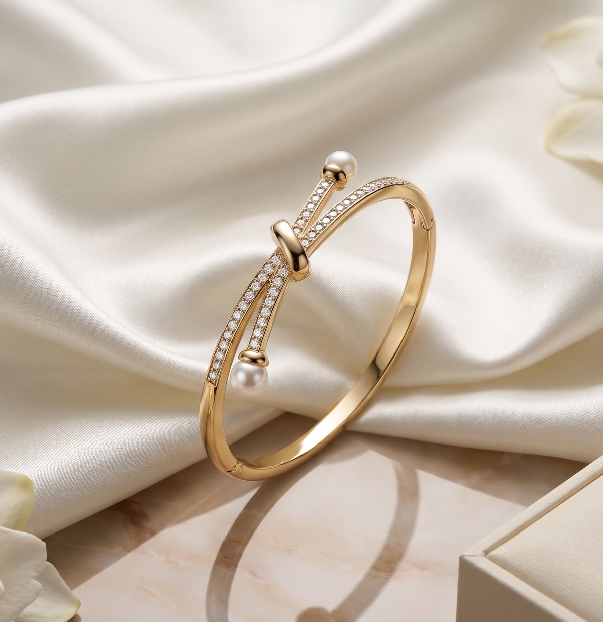 Diamond Bow Bracelet