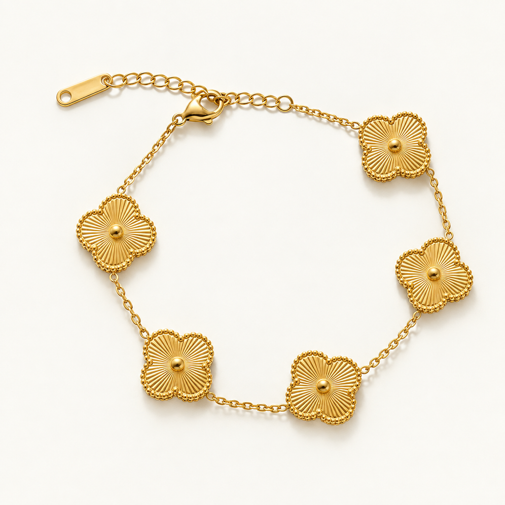 Golden Clover Radiance Bracelet