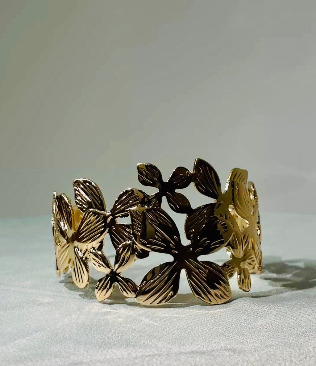 Flower Cuff Bracelet